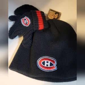 BNWT Montreal Canadiens Baby/Infant Toque and Mittens